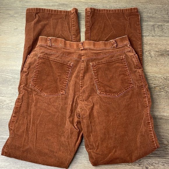 Tribal Women’s 5 Pocket Stretch Corduroy Rust Brown, size 8 - Picture 8 of 9
